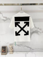 Off-White off-white T-shirt with large black and white arrow graphic