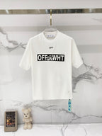 Off-White off-white T-shirt with OFF logo and bold black graphic