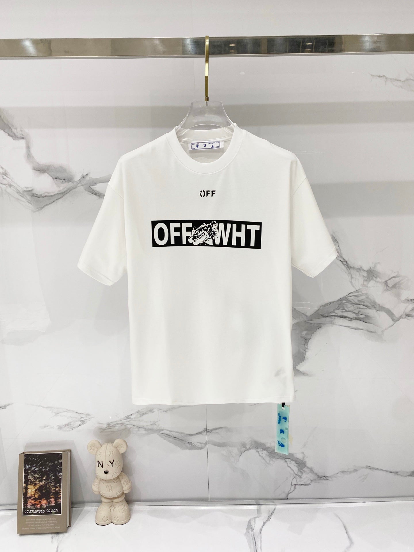 Off-White off-white T-shirt with OFF logo and bold black graphic