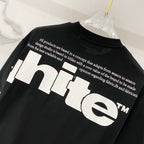 Off White T-shirt, black, back graphic text and large logo