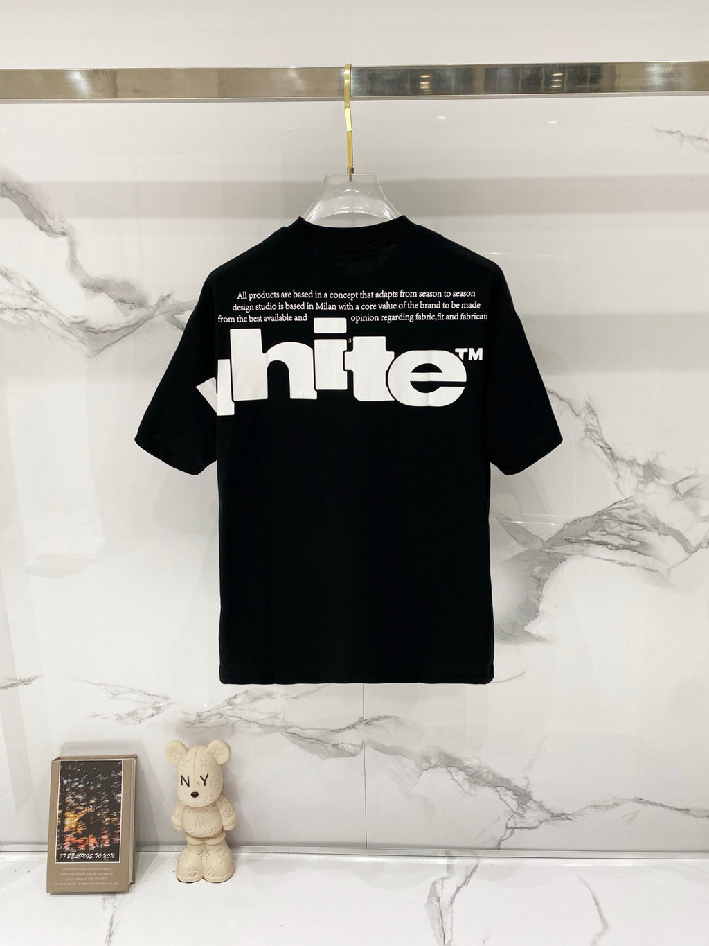 Off White T-shirt, black, back large logo print