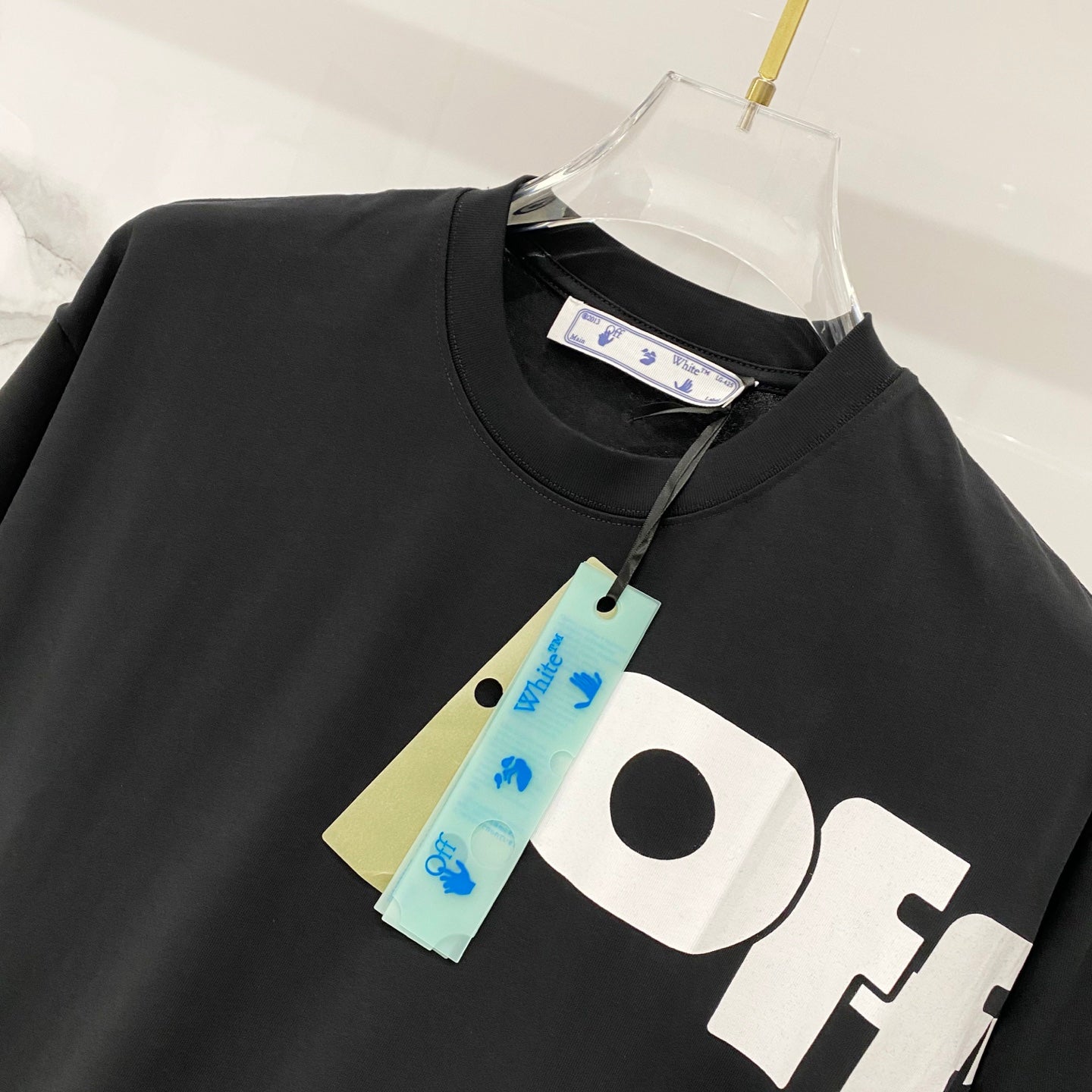 Off White T-shirt, black, chest logo detail