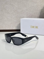 Dior sunglasses with black frame and dark gray lenses