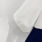 White Burberry T-shirt sleeve cuff close-up