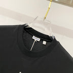 Black Burberry T-shirt neckline with interior neck label