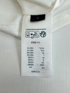 Louis Vuitton T-shirt care label at inside neck, size and instructions