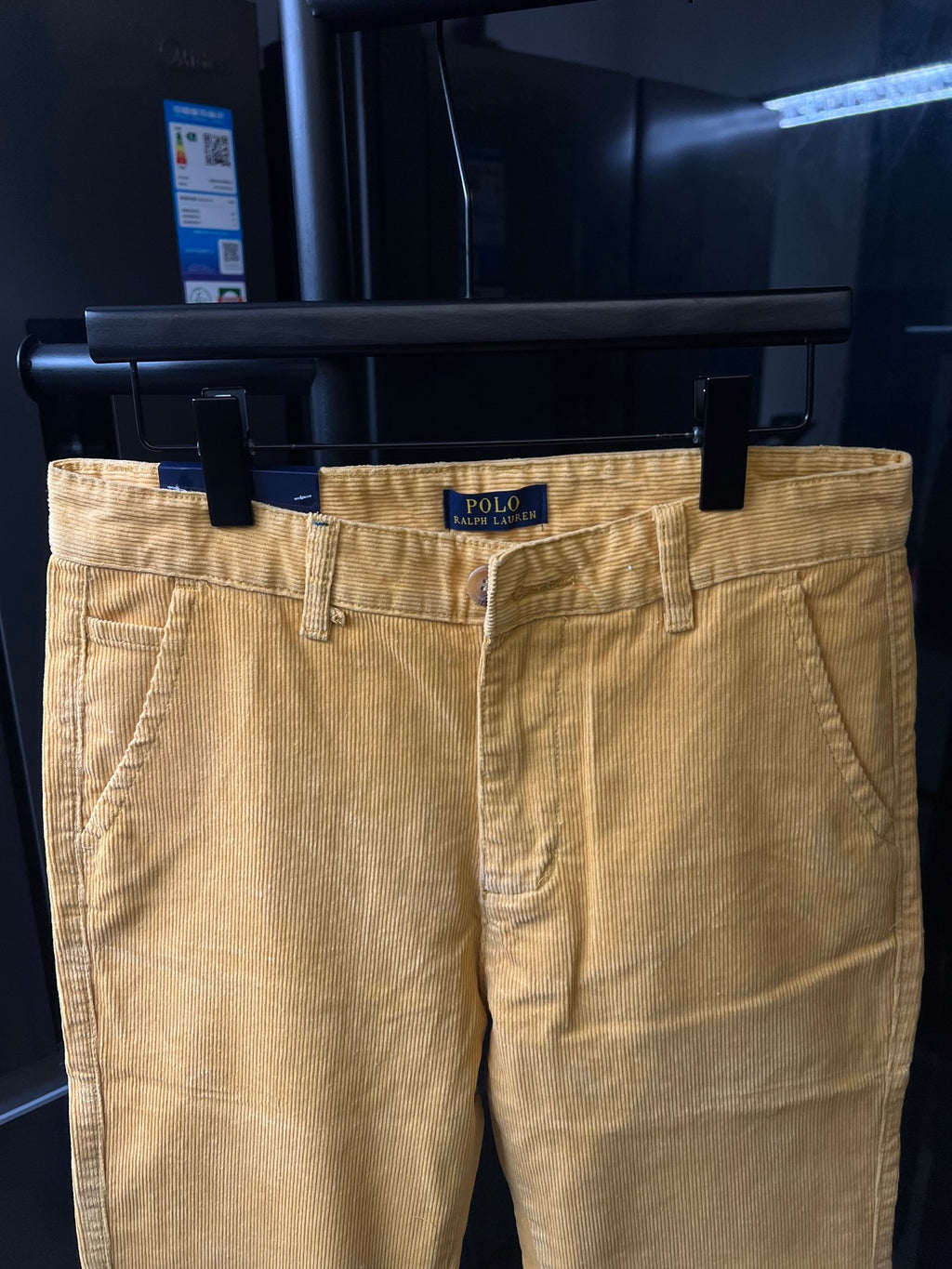 Ralph Lauren light mustard pants with belt loops and front pockets
