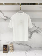 Burberry white crew-neck T-shirt, plain back view