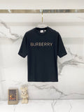 Black Burberry T-shirt with BURBERRY chest logo