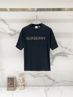 Black Burberry T-shirt with BURBERRY chest logo