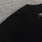 Fendi black crew-neck T-shirt shoulder seam close-up
