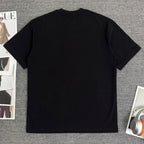 Fendi black short-sleeve T-shirt back view, plain design