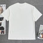White Fendi short-sleeve T-shirt, plain back, crew neck.