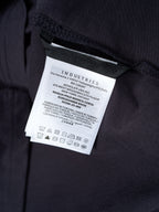 Navy T-shirt interior care label