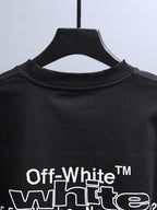 Off-White black T-shirt with large back “Off-White TM” text print