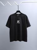 Off-White black T-shirt with small chest logo graphic
