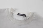 White short-sleeve T-shirt crew neck with internal neck label