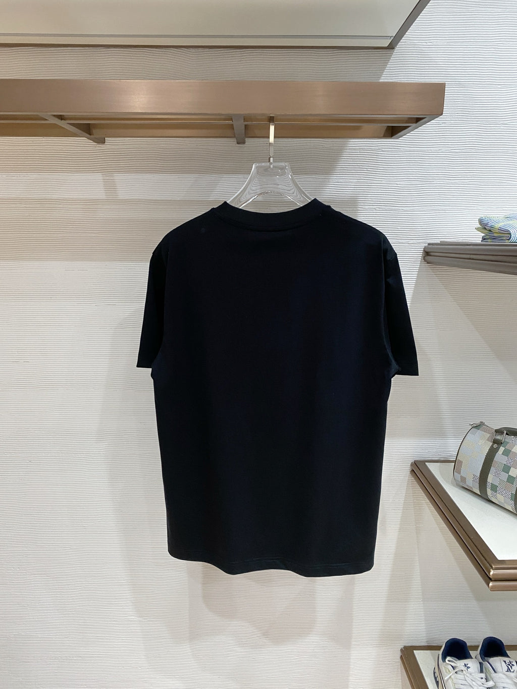 Versace crewneck T-shirt, dark with no visible front graphic