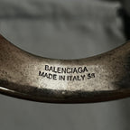 Engraved ring interior reading 'Made in Italy' and size text