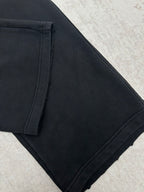 Balenciaga dark pants with side seam and stitched cuff