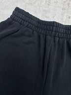 Balenciaga dark pants with elastic waistband and gathered fabric