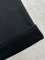 Balenciaga dark pants with ribbed inner hem detail