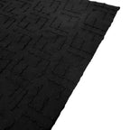 Fendi short-sleeve shirt hem close-up, dark black jacquard weave