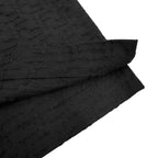 Fendi shirt lower edge close-up in dark black, jacquard texture and stitched hem