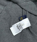 Ralph Lauren polo shirt interior care label and size tag near collar