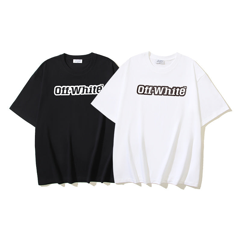 Graphic crewneck T-shirt set, black and white Off-White