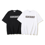 Graphic crewneck T-shirt set, black and white Off-White