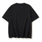 Off-White T-shirt, black short sleeve crew neck, back view