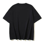Off-White black crew-neck T-shirt, short sleeves, plain back