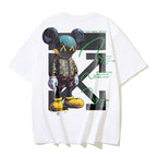 Off-white graphic T-shirt with large front character print