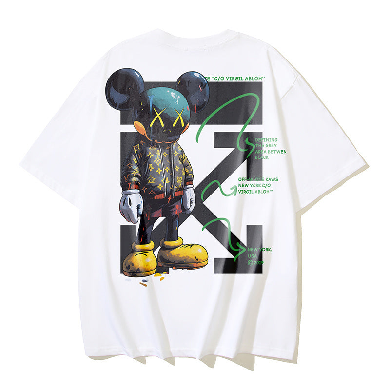 Off-white graphic T-shirt with large front character print
