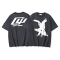 Off-White T-shirt in dark gray with front logo and bird graphic