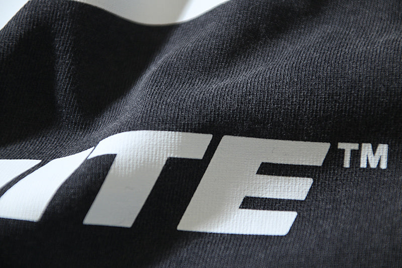 Off-White T-shirt logo print detail and crew neck ribbed collar