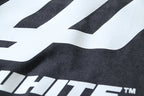 Off-White T-shirt large white Off-White text logo on dark gray