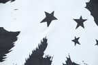 Off-White T-shirt star and moon graphic in white on dark gray