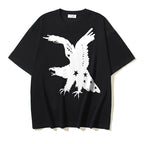 Off-White T-shirt, black, eagle graphic front