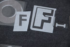 Off-White logo graphic print on black T-shirt