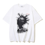 Off White off-white crewneck T-shirt with starburst deer graphic front
