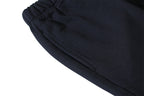 Black shorts hem with folded cuff detail