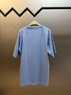 Light blue Burberry short-sleeve T-shirt back view