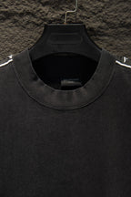 Balenciaga black crew-neck T-shirt neckline with inner brand label