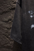 Balenciaga dark gray T-shirt side hem and sleeve edge