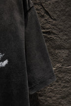 Balenciaga dark gray T-shirt sleeve and side seam detail