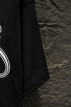 Balenciaga short-sleeve T-shirt side view with stitched hem