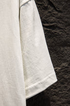 White Balenciaga T-shirt with visible short sleeve and clean side seam