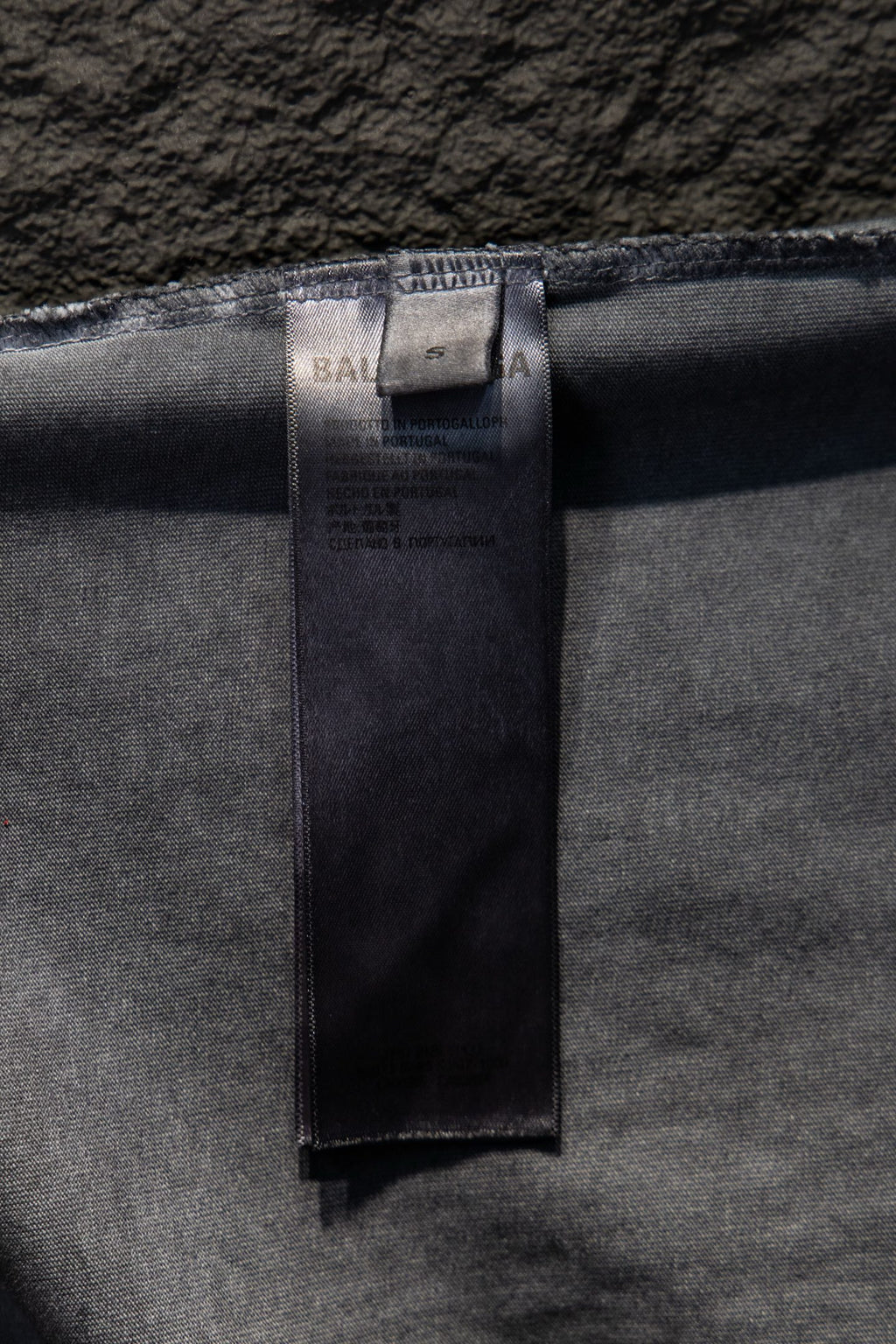 Balenciaga short-sleeve T-shirt, light gray, inner neck label at hem